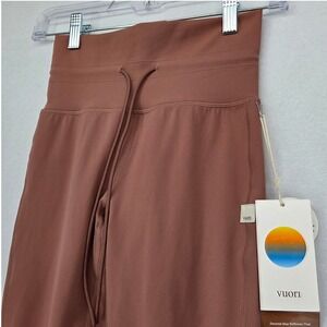 Vuori NEW Womens XS Daily Legging Sedona Brown VW323 High Rise Drawstring Pants